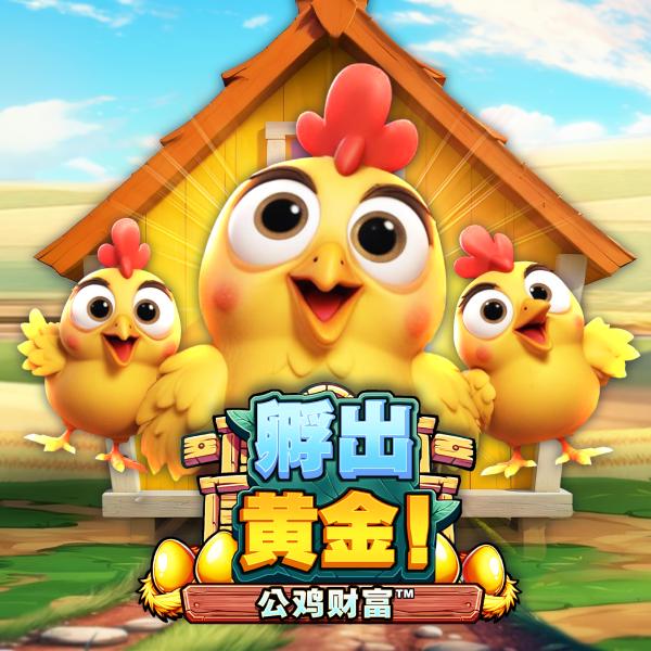 MG电子《孵出黄金！公鸡财富》Hatching Gold! Rooster's Riches™ 游戏封面